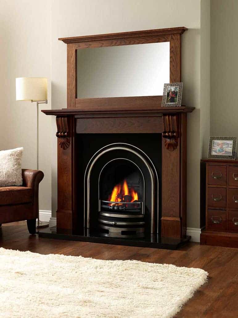 Artisan Winchester Warm Oak Timber Fireplace Mantel Artisan Fireplace