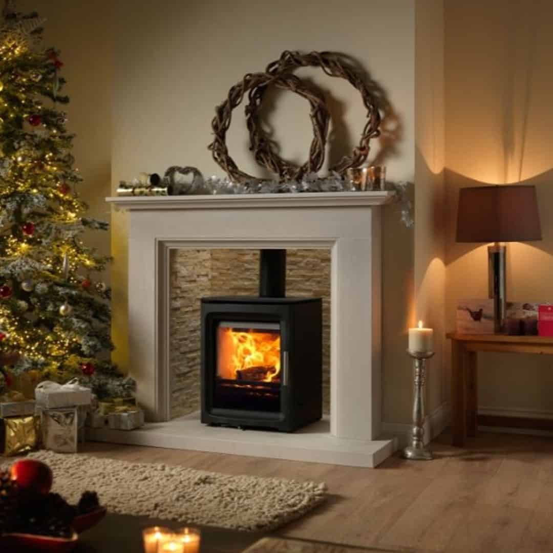 Charlton & Jenrick Purevision 5kW MultiFuel Stove Artisan Fireplace