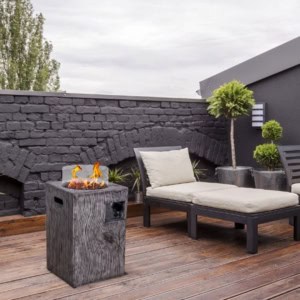 Column Verano gas outdoor fire