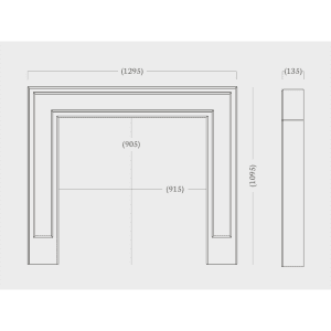 Artisan Allora Lilac Marble Fireplace spec